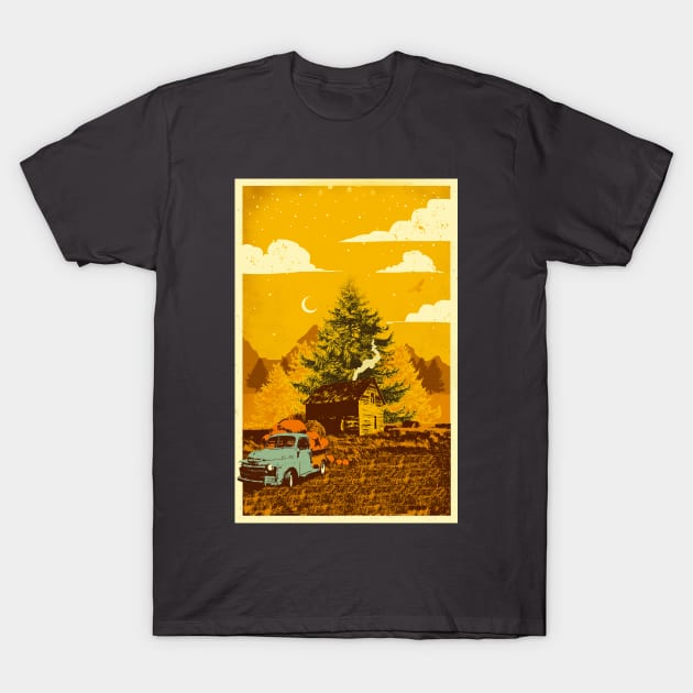 PUMPKIN TRUCK T-Shirt by Showdeer